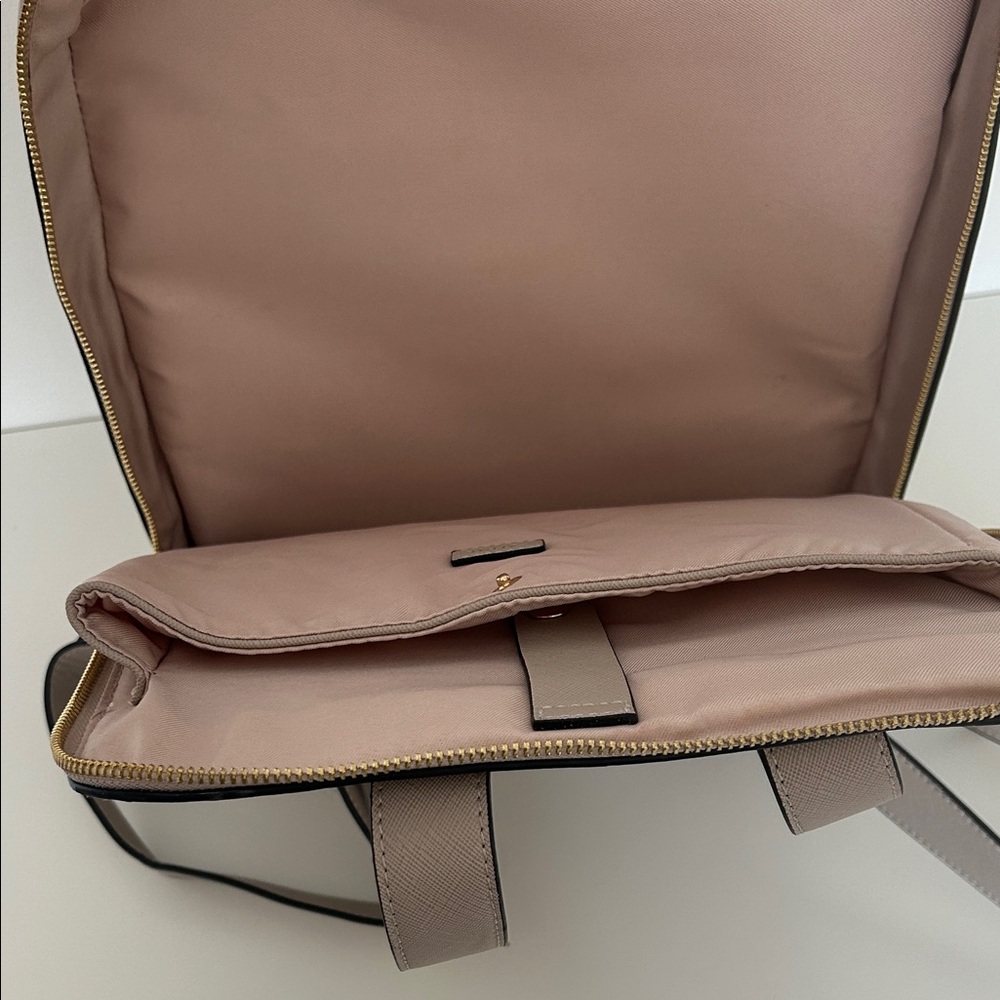 Calpak Beige Backpack with Gold Zippers - Picture 5 of 7
